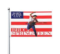 Springsteen Rock Singer Bruce Drapeau imprimé recto verso 3x5FT The Boss rock commémoratif drapeau cour/garage/concert fête décoration œillets métalliques collection de fans cadeau