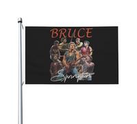 Springsteen Rock Singer Bruce Drapeau imprimé recto verso 3x5FT The Boss rock commémoratif drapeau cour/garage/concert fête décoration œillets métalliques collection de fans cadeau