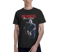 Springsteen Rock Singer Bruce T-Shirt Homme 100% Coton imprimé Logo The Boss, Chemise à Manches Courtes Rock pour Homme, Collection Fan, édition commémorative 3X-Large