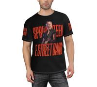 Springsteen Rock Singer Bruce T-Shirt pour Homme édition commémorative The Boss Rock Band, Cadeau d'anniversaire pour la fête des pères, Pochette d'album Classique imprimée, Collection pour Fans L
