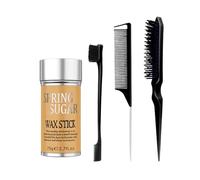 SPRINGSUGAR Cire Cheveux Femme Avec 3 Peignes, Wax Stick Hair Pour Le Contrôle Des Cheveux, Peigne Coiffant Pour Les Cheveux Crépus Et Les Perruques, Non Gras, Doux Comme De La Soie