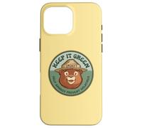 Springtime Smokey Bear Keep It Green Head Logo Coque pour iPhone 16 Pro Max