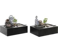 Springvand DKD Home Decor Bouddha Résine Orientale 29 x 21 x 23 cm (2 pièces)