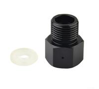 Springwillfly Adaptateur cylindrique en alliage de zinc haute résistance avec filetage serré pour une connexion de fuite aux systèmes d'aquarium et de fûts