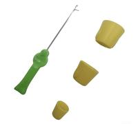 Springwillfly Aiguille d'appât de pêche à la carpe pour mangeoire, construction en plastique et métal, adaptée pour les granulés de maïs et bouillettes