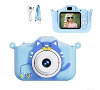 Springwillfly Appareil photo numérique pour enfants avec deux caméras 48 MP, vidéo 1080p, lecteur MP3 et jeux interactifs pour le développement cognitif et le plaisir (bleu)