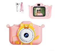 Springwillfly Appareil photo numérique pour enfants avec deux caméras 48 MP, vidéo 1080p, lecteur MP3 et jeux interactifs pour le développement cognitif et amusant (rose)