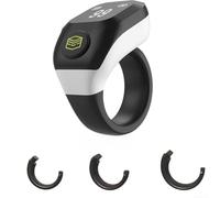 Springwillfly Bague de rappel pour Zikr avec compteur numérique et longue autonomie en veille pour le culte quotidien, écran de 0,42", résolution 64 x 32, charge DC 5 V (blanc)