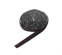 Springwillfly Bande de garniture flexible en cuir synthétique pour décoration intérieure de voiture, tableau de bord, ligne d'accentuation (noir + rouge)