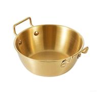 Springwillfly Bol à double poignée en acier inoxydable 304 pour servir des nouilles instantanées, des salades fraîches, des collations croquantes et des portions de repas quotidiens (12 cm)