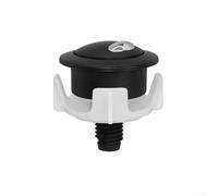 Springwillfly Bouton de chasse d'eau double de rechange compatible avec robinet de chasse à câble noir argenté doré (noir + argent)