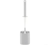 Springwillfly Brosse WC efficace avec forme hémisphérique et poignée étendue pour un contact direct avec les surfaces intérieures de la cuvette (gris)