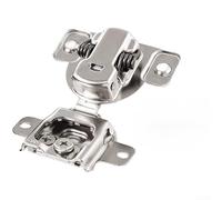 Springwillfly Charnière à ressort dissimulée pour portes à ouverture vers l'intérieur avec réglage 3D et action d'amortissement hydraulique fluide (une pièce)