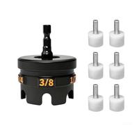 Springwillfly Clé à douille pour tiges filetées 14, 38 et 12 - Convertit une perceuse standard en outil de fixation d'écrou pour accélérer l'installation (B)