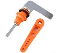 Springwillfly n alliage de zinc conçue pour l'entretien du matériel de réservoir de toilettes, y compris l'écrou de tube de trop-plein et les tâches de retenue de soupape de chasse (orange)