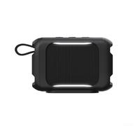 Springwillfly Coque de protection en silicone antidérapante compatible avec haut-parleur JBL pour GO5 pour une durabilité fiable et une interaction fluide avec toutes les interfaces (noir)