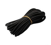 Springwillfly Corde élastique noire de 6 mm de diamètre - Corde marine extensible en latex polyester pour équipement de sports nautiques