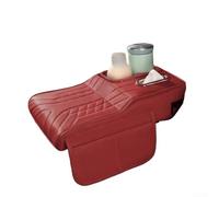 Springwillfly Coussin d'accoudoir de voiture avec 2 sacs de rangement - Organiseur de console centrale en polyuréthane pour berlines, comprend porte-gobelet, boîte à mouchoirs et fente pour téléphone