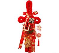 Springwillfly Décoration de porte faite à la main avec nœud chinois traditionnel pour le Nouvel An et le festival du printemps pour apporter des bénédictions de bon augure (B)