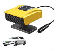 Springwillfly Dégivreur pour chauffage de voiture avec rotation à 360 degrés, 12 V 24 V, chauffage rapide et purificateur d'air pour cabine de véhicule (jaune)
