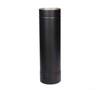 Springwillfly DuraBlack Connecteur de tuyau de poêle à paroi unique de 15,2 cm, conduit de cheminée en acier noir de 122,9 cm pour poêles à bois, évents à huile, charbon et gaz, coutures