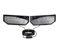 Springwillfly Dynamic Eye Lampe décorative pour voiture avec écran LED, conçue pour une fixation rapide sur le pare-brise du véhicule (bleu)