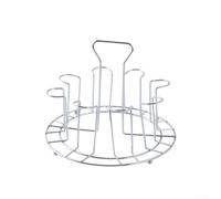 Springwillfly Étagère de rangement en verre fabriquée en acier inoxydable avec design à l'envers, prend en charge 6 ou 8 tasses pour un séchage efficace et un espace de cuisine organisé (8 bit-S)