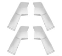 Springwillfly Extensions de gouttière compactes pour véhicules récréatifs pour mini canaux qui offrent un débit d'eau silencieux sans éclaboussures ni pulvérisation pendant les pluies nocturnes (blanc