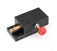 Springwillfly Glissière à rainure en queue d'aronde, axe X, étape de traduction linéaire, déplacement de 40 mm, alliage d'aluminium, pignon de crémaillère pour réglage de détection d'équipement