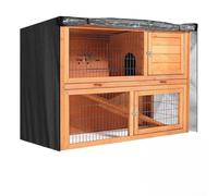 Springwillfly Housse d'extérieur pour cage à lapin conçue pour clapier Decker avec couvercle visible et système d'aération respirant