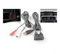 Springwillfly Interface de panneau auxiliaire RCA vers USB pour unités de navigation de voiture BMW compatibles avec les récepteurs audio Alpin
