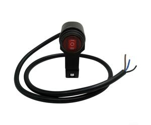 Springwillfly Interrupteur d'alimentation de moto monté sur guidon avec trois positions ON OFF ON ON ON et boîtier en aluminium pour un contrôle fiable du circuit