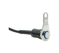 Springwillfly Interrupteur de moto en métal avec support en acier inoxydable et lumières LED avec verrouillage automatique pour une utilisation stable (auto-réinitialisation) bleu
