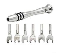 Springwillfly Jeu de clés compactes de 4 mm à 7 mm fabriquées en alliage d'aluminium pour une fonction constante dans les tâches mécaniques et électriques à petite échelle