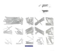 Springwillfly Kit de goupilles fendues galvanisées 175 pièces dont 35 broches par taille pour réparation automobile et entretien des machines (B)