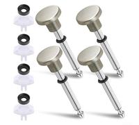 Springwillfly Kit de réparation 4 pièces pour robinet de baignoire standard avec tiges en ABS, joints en caoutchouc et gobelets en plastique (assemblage de voie navigable)