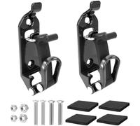 Springwillfly Kit de support de montage en alliage de zinc avec bande en caoutchouc de 4 mm pour support de hache de feu sur barres de toit et véhicules utilitaires (noir)