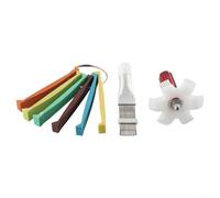 Springwillfly Kit d'outils de nettoyage pour climatiseur avec peigne de radiateur en métal et fouet en plastique pour l'entretien des bobines AC