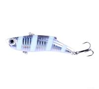 Springwillfly Leurre de pêche 9 cm 28 g phosphorescent pour bar, mandarine dans des conditions d'eau complexes, avec des matériaux réalistes aux vibrations et à la rouille (VI025-3)