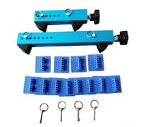 Springwillfly Lot de 12 tampons de réparation de bosses Bleu + 12 cales