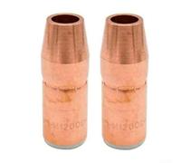 Springwillfly Lot de 2 buses de soudage N-M1200C Construction en cuivre Ouverture de 1,27 cm Compatible avec MDX-250 MIG T-M Series Composants de remplacement de pointe conductrice