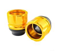 Springwillfly Lot de 2 patins de fourche de moto avec ventouses absorbant les chocs conçus pour les cyclistes qui ont besoin d'une protection fiable du cadre (doré)