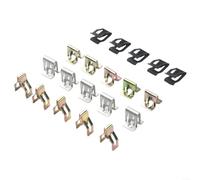 Springwillfly Lot de 20 clips de fixation en métal pour tableau de bord, cartes de porte, moulure de bande d'étanchéité, jupes latérales et installation de garnitures automobiles