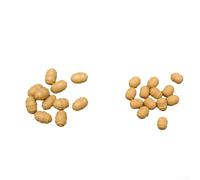 Springwillfly Lot de 20 leurres de pêche à la carpe avec flotteur pour la forme de noix tigrée pour soutenir une utilisation efficace dans les profondeurs et les couches (grand coulage)