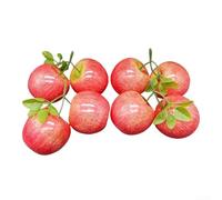 Springwillfly Lot de 8 fruits artificiels en mousse pour décoration de mariage, décoration d'intérieur, accessoires de photographie et activités d'apprentissage