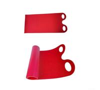 Springwillfly Luge à neige enroulable pour glisser sur la neige, compacte lorsqu'elle est roulée pour un sac à dos ou un coffre, transportée dans les zones enneigées (dos rouge)