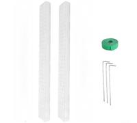 Springwillfly Mât en plastique pour plantes d'intérieur grimpantes avec forme cylindrique avec une face plate pour améliorer le contact avec les racines aériennes et la mousse (2 x 2 x 1)