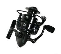 Springwillfly Moulinet de pêche avec rapport d'engrenage 5,5:1, bobine en aluminium de 8 kg et tige principale en métal pour une durabilité accrue en eau douce salée (BD2000)