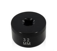 Springwillfly Outil à douille de 32 mm pour capuchon de fourche avec clé à cliquet 3/8 pour Fox Fork Series 36 38 40 pour une performance fiable et pratique