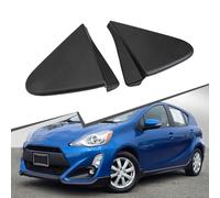 Springwillfly Paire de moulures d'angle de rétroviseur compatibles avec Prius 2015-2018 Noir ABS Triangle Trim Direct Fit 86596L0400 86595L0400